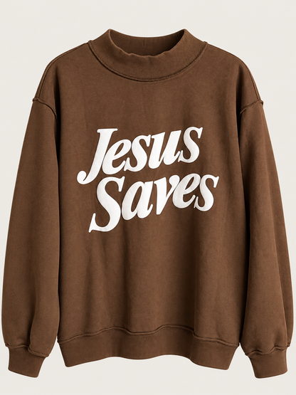 Jesus Saves Mockneck